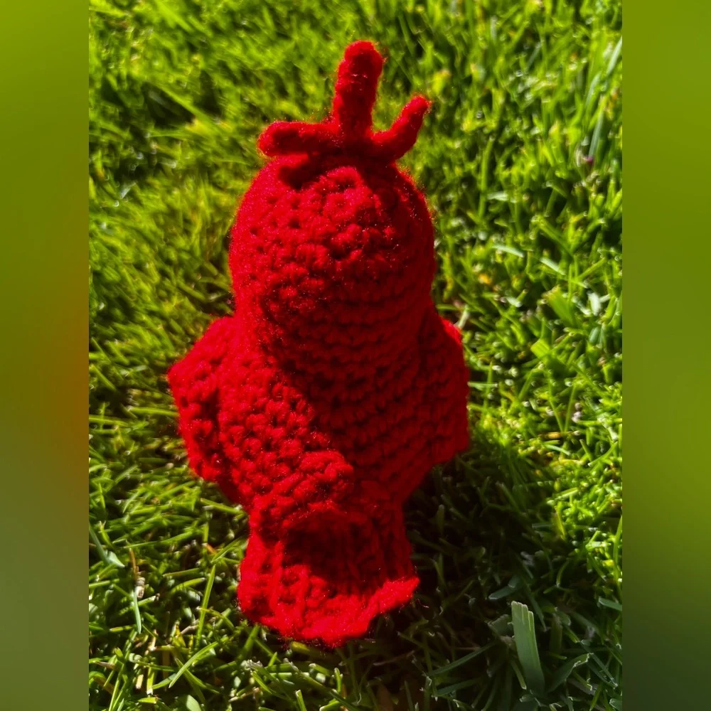Hand Crocheted Ruby the Cardinal Stuffed Animal Plushie! - Picture 7 of 11